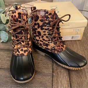 Yoki Dylan-33Le Leopard Womens boots 6 NEW